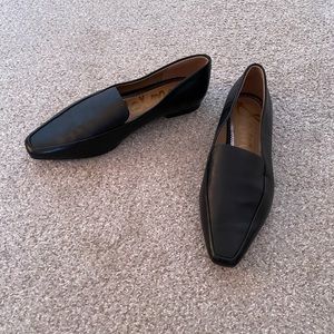 Sam Edelman Emelie Black Leather Slip On Loafers Size 8.5